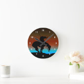 Einde van de wandklok van het spoor Silhouette (Huis)
