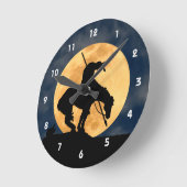 Einde van de wandklok van het spoor Silhouette (Hoek)