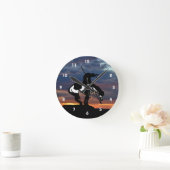 Einde van de wandklok van het spoor Silhouette (Huis)