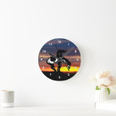 Einde van de wandklok van het spoor Silhouette (Huis)