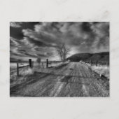 Einde van de wegpostkaart briefkaart (Voorkant)