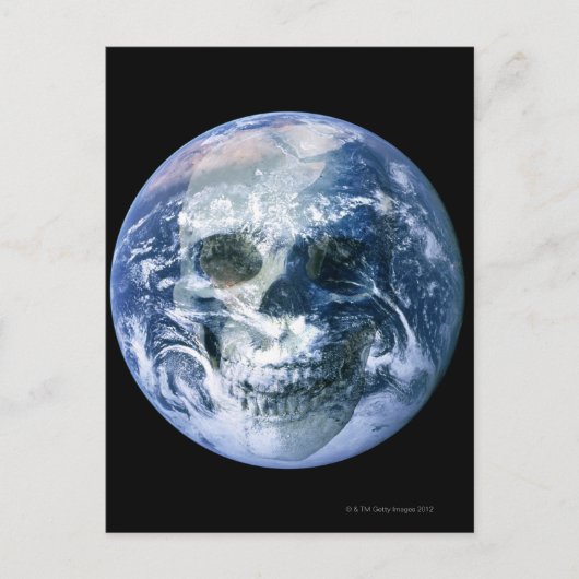 Einde van de wereld briefkaart (Voorkant)