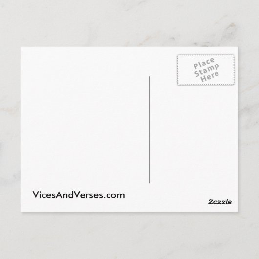 Einde van de wereld dinosaurussen briefkaart (Achterkant)