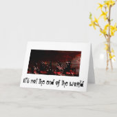 Einde van de wereld (groeten) kaart (Gele Bloem)