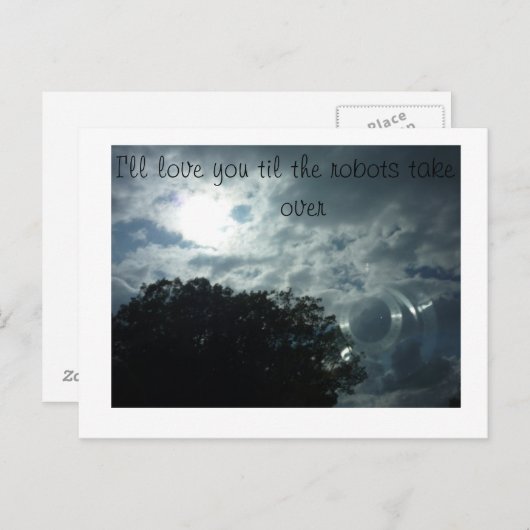 einde van de wereld liefde briefkaart (Voorkant / Achterkant)