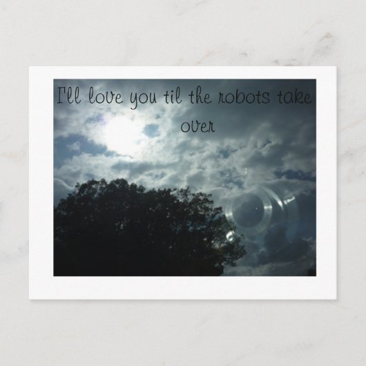 einde van de wereld liefde briefkaart (Voorkant)