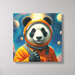 EINDE VAN DE WERELD-REUZENPANDA 3 CANVAS AFDRUK