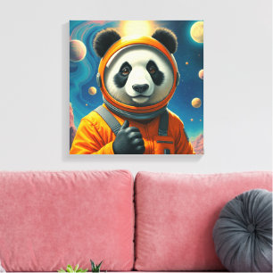 EINDE VAN DE WERELD-REUZENPANDA 3 CANVAS AFDRUK