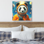 EINDE VAN DE WERELD-REUZENPANDA 3 CANVAS AFDRUK (Insitu (Slaapkamer))