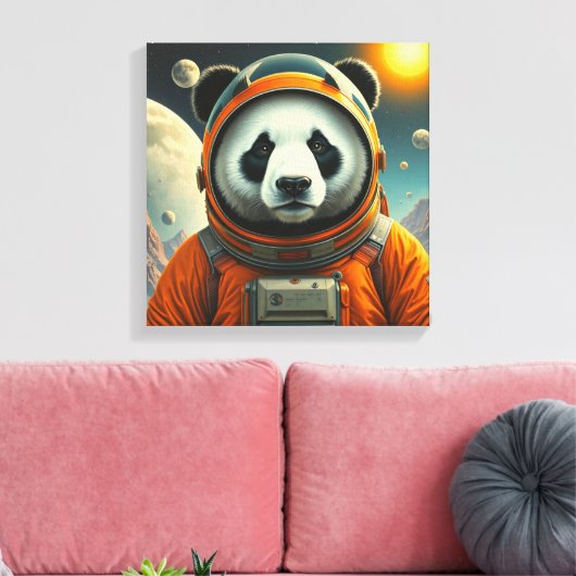 EINDE VAN DE WERELD-REUZENPANDA CANVAS AFDRUK (Insitu (Woonkamer))