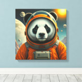 EINDE VAN DE WERELD-REUZENPANDA CANVAS AFDRUK (Insitu (Houten vloer))