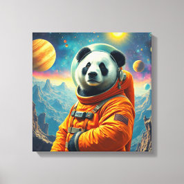 EINDE VAN DE WERELD-REUZENPANDABEER 2 CANVAS AFDRUK