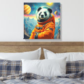 EINDE VAN DE WERELD-REUZENPANDABEER 2 CANVAS AFDRUK (Insitu (Slaapkamer))