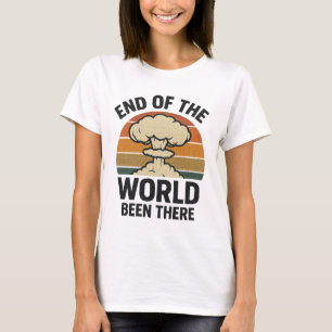 Einde van de wereld - was er   retro-nucleair ontw t-shirt