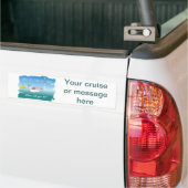Einde van de wereldcruise bumpersticker (Op Truck)