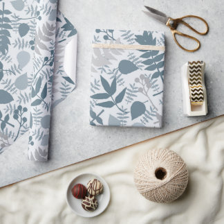 Einde van de zomer blauw inpakpapier