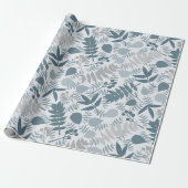 Einde van de zomer blauw inpakpapier (Uitgerold)