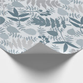 Einde van de zomer blauw inpakpapier (Hoek)