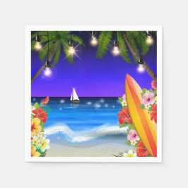 Einde van de zomer papieren servetten