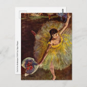 Einde van een Arabesch door Edgar Degas,  ballet Briefkaart (Voorkant / Achterkant)