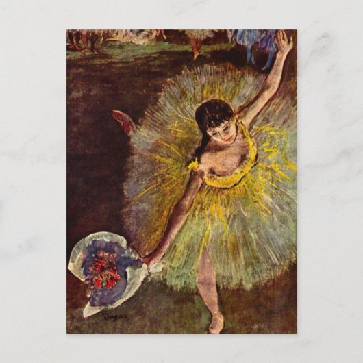 Einde van een Arabesch door Edgar Degas,  ballet Briefkaart (Voorkant)