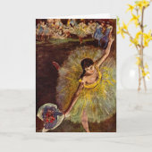 Einde van een Arabesch door Edgar Degas, ballet Kaart (Gele Bloem)