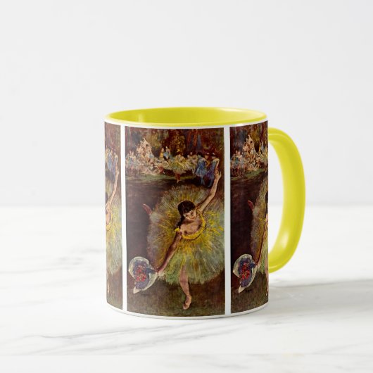 Einde van een Arabesch door Edgar Degas,  ballet Mok (Voorkant rechts)