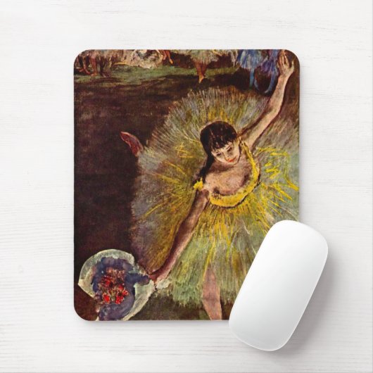 Einde van een Arabesch door Edgar Degas,  ballet Muismat (Met muis)