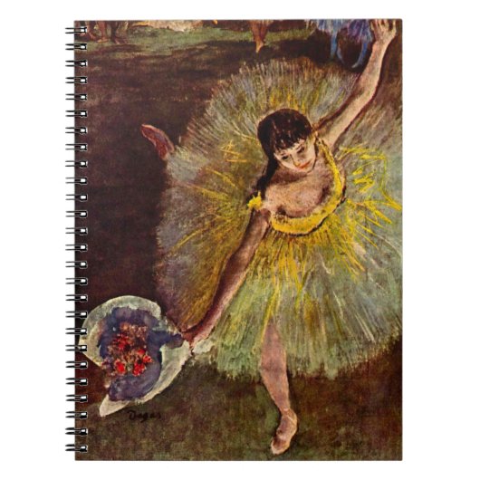 Einde van een Arabesch door Edgar Degas,  ballet Notitieboek (Voorkant)