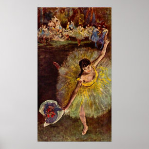 Einde van een Arabesch door Edgar Degas,  ballet Poster