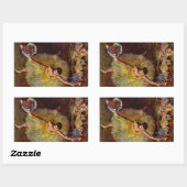Einde van een Arabesch door Edgar Degas,  ballet Rechthoekige Sticker (Vel)