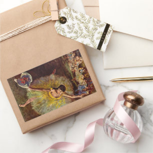 Einde van een Arabesch door Edgar Degas,  ballet Rechthoekige Sticker