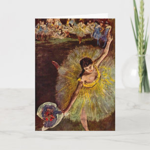 Einde van een Arabesk door Edgar Degas, Vintage Ba Kaart
