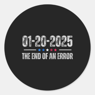 Einde van een fout 20 januari 2025 Inauguratie Tru Ronde Sticker