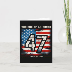 Einde van een fout 20 januari 2025 President Inaug Kaart