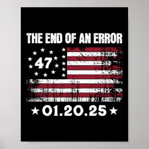 Einde van een fout 20 januari 2025 Trump inaugurat Poster