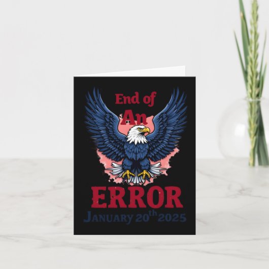 Einde van een fout 20 januari kaart (Voorkant)