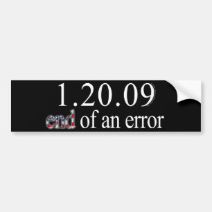 Einde van een fout bumpersticker