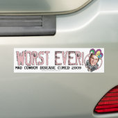 Einde van een fout: De jester Bumpersticker (Op auto)