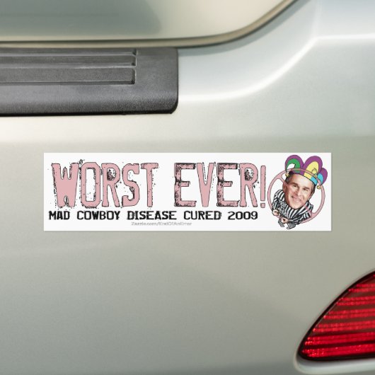 Einde van een fout: De jester Bumpersticker (Op auto)