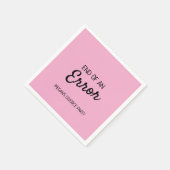 Einde van een fout Drink Mix Servet (Hoek)