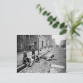 Einde van een loopbaan, begin jaren 1900. briefkaart (Staand voorkant)