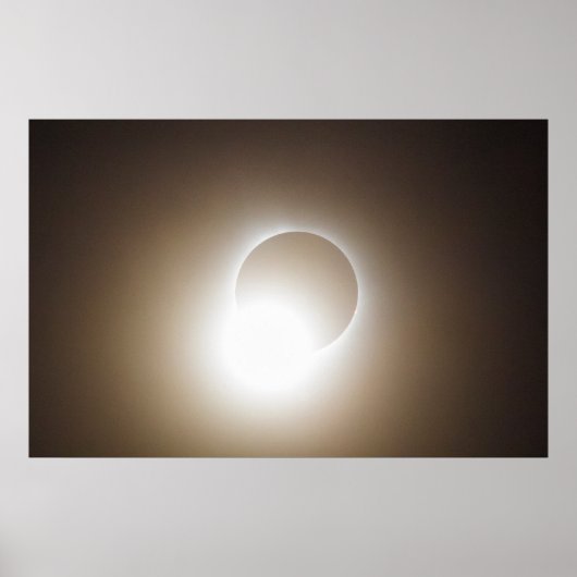 Einde van een totale zonsverduistering poster (Voorkant)