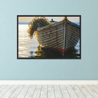 einde van een vermoeiende dag canvas afdruk