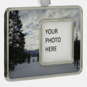 Einde van een zondag in het nationale park van Yel Verzilverd Omlijst Ornament (Rechts)