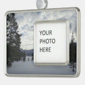 Einde van een zondag in het nationale park van Yel Verzilverd Omlijst Ornament (Links)