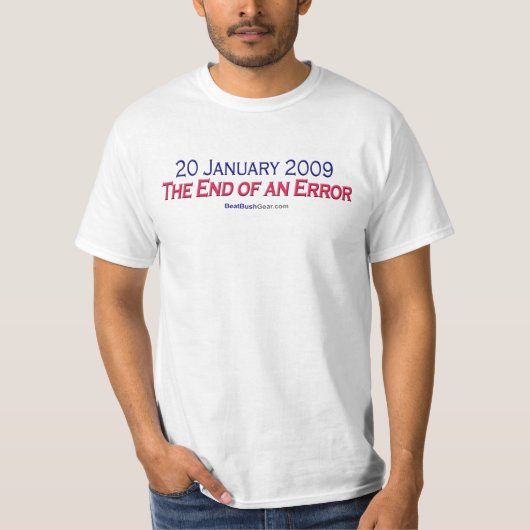 "Einde van fout" T-Shirt (Voorkant)