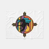 Einde van het Amerikaanse Indiaan Fleece Deken (Voorkant (Horizontaal))