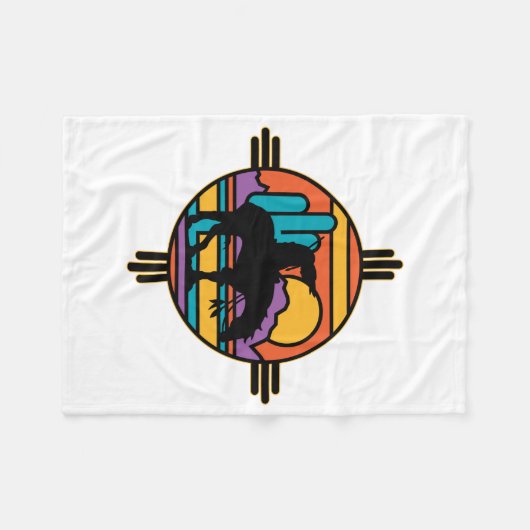 Einde van het Amerikaanse Indiaan Fleece Deken (Voorkant (Horizontaal))