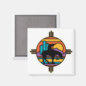 Einde van het Amerikaanse Indiaan Magneet (Voorkant / Achterkant)
